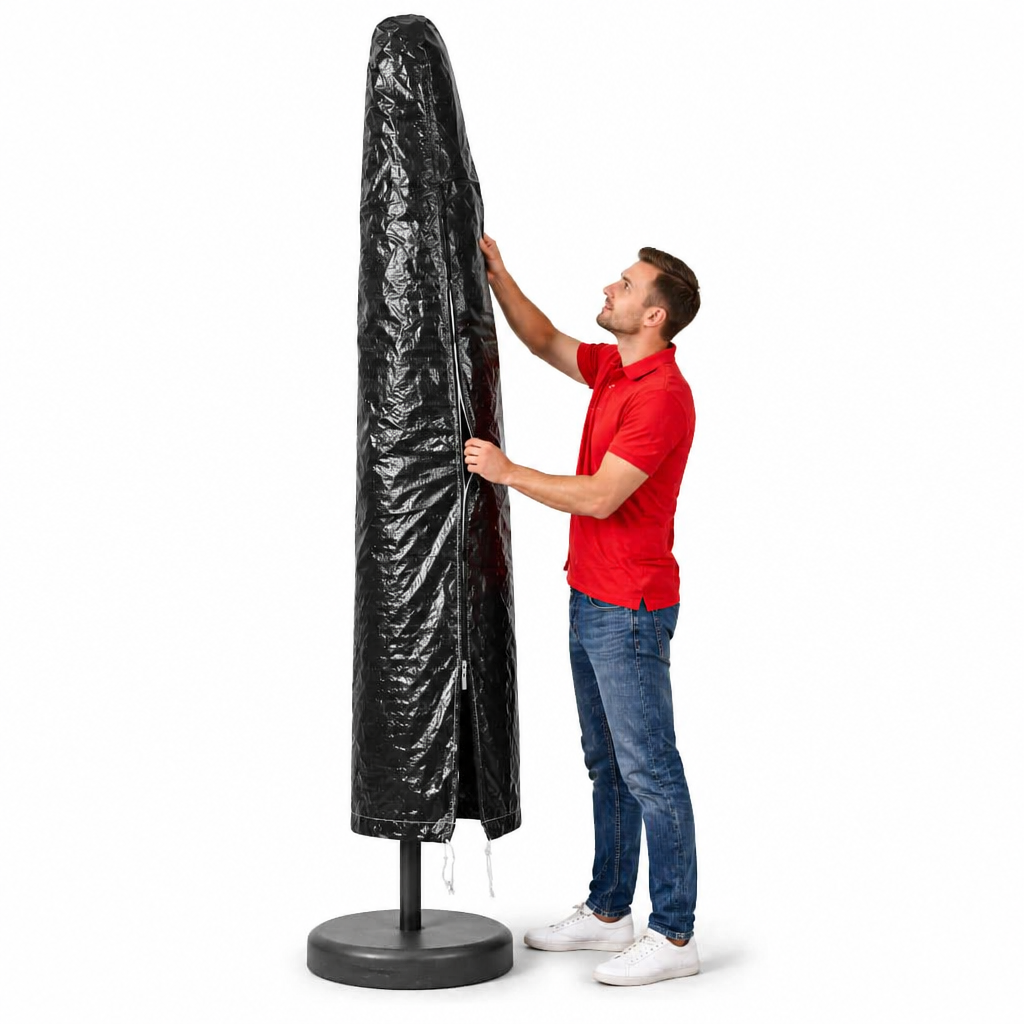 Pokrowiec na parasol ogrodowy z zamkiem, PE, 250 cm